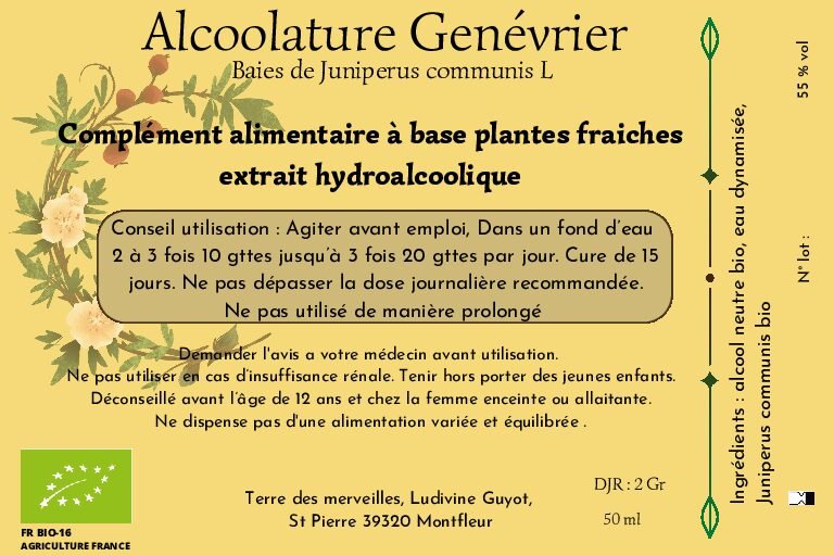 alcoolature Genévrier AB Alcoolature Genévrier Commun
